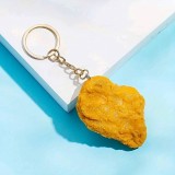 Porte-clés décoratif ultra réaliste Chicken Nugget pour trousseau de clés