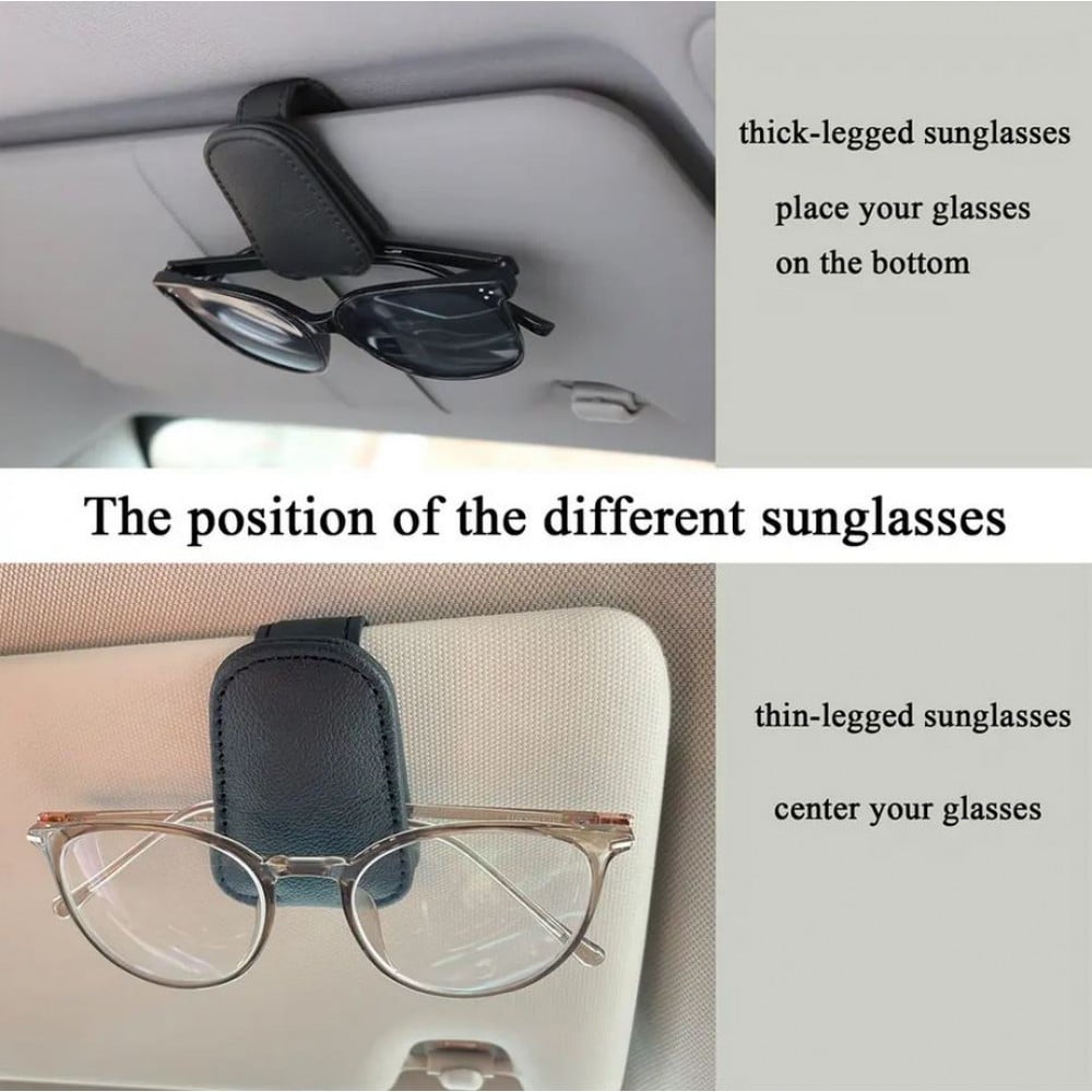 Porte-lunettes magnétique pour pare-soleil de voiture, étui à