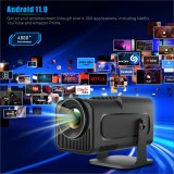 Projecteur HY320 LED Smart Home Theater Quad Core HDMI Android 11 interface - Beamer 1080p FHD + Wifi - Noir