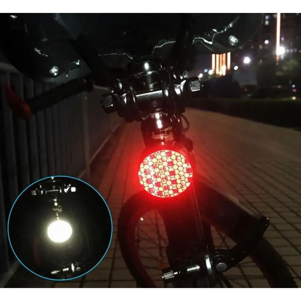 Réflecteur pour vélo lumineux 2 en 1 avec support AirTag intégré