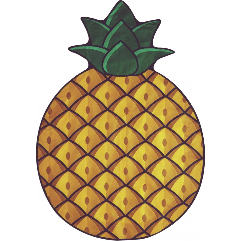 Drap de plage et de pique-nique créatif Taille universelle en forme de fruit exotique - Ananas