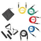 Cordes élastiques de musculation Ensemble de bandes pour sport/fitness (5Kg-45Kg)