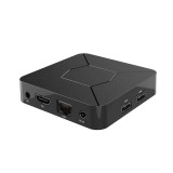 Smart mini Android TV Streaming Box Q5 HDMI 4K Ultra HD + télécommande et Miracast & Google Assist - Noir