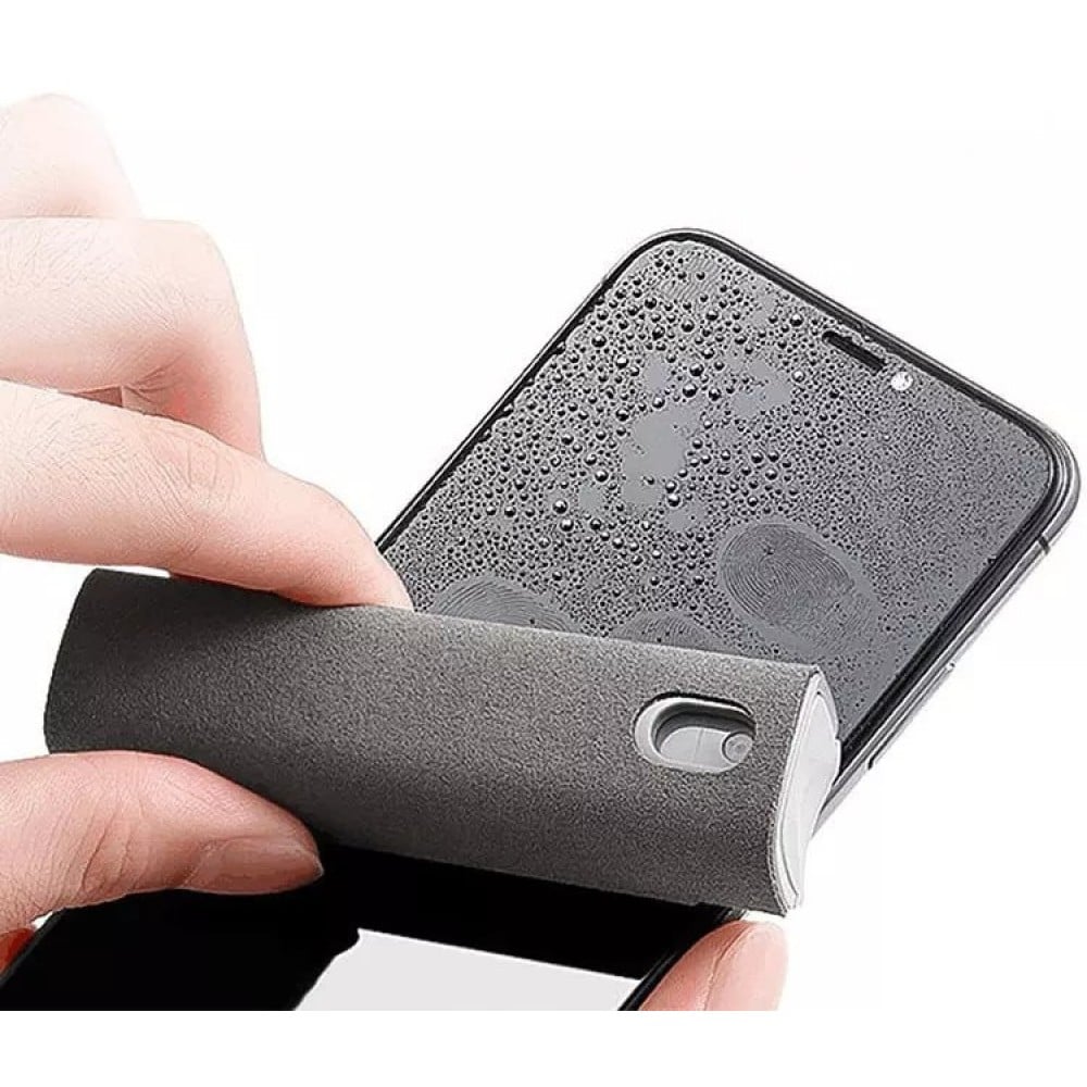 Spray nettoyeur 2 en 1 pour écrans de smartphone avec microfibre