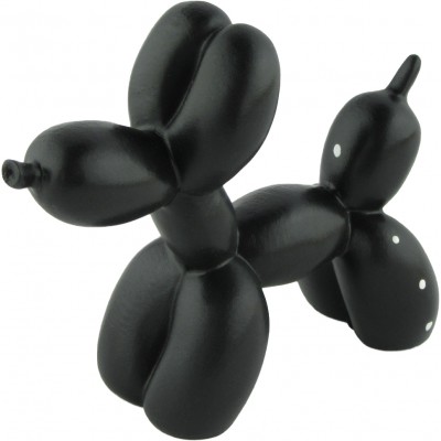 Statue rétro déco créative en forme de ballon / design de chien - Noir