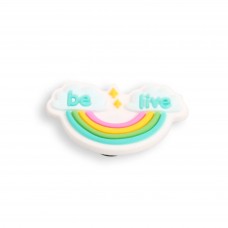 Charm bijou 3D pour coque avec trous style Crocs - Be Live Rainbow