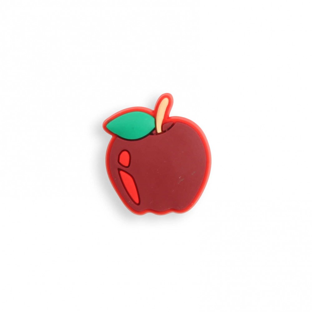 Charm bijou 3D pour coque avec trous style Crocs - Red Apple