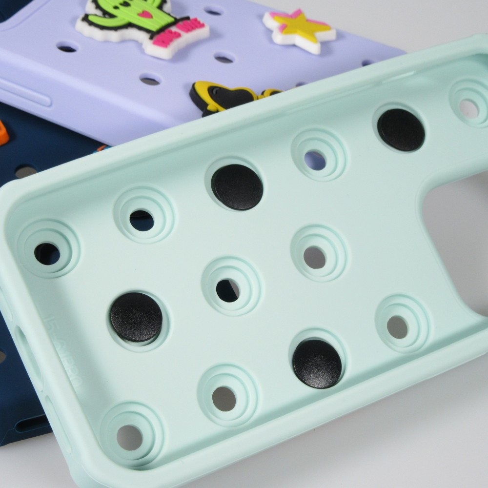 3D-Schmuck Charm für Silikonhülle mit Löcher im Crocs-Stil - Supa Star