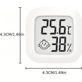 Thermomètre-hygromètre numérique mini LCD intelligent pour température et humidité