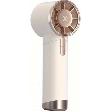 Ventilateur portable puissant compact à 100 vitesses avec affichage LED - Blanc