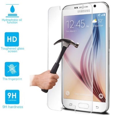 Tempered Glass Galaxy S6 - Vitre de protection d'écran en verre trempé