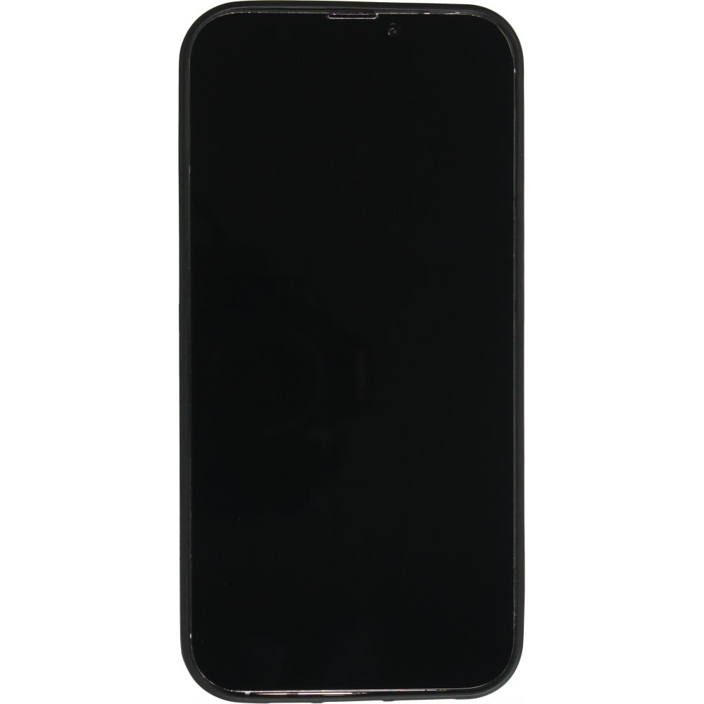 Coque iPhone 13 Pro Max - Silicone rigide noir Maillot de football Maroc 2022 personnalisable
