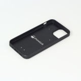 iPhone 13 mini Case Hülle - Silikon schwarz Fantasiebergsee Himmel Sterne