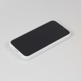 Coque iPhone 13 mini - Silicone rigide blanc Fantasy Mountain Lake Sky Stars