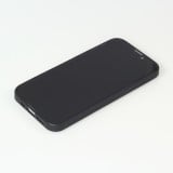 Coque iPhone 15 Plus - Silicone rigide noir Mont Neige Lumière