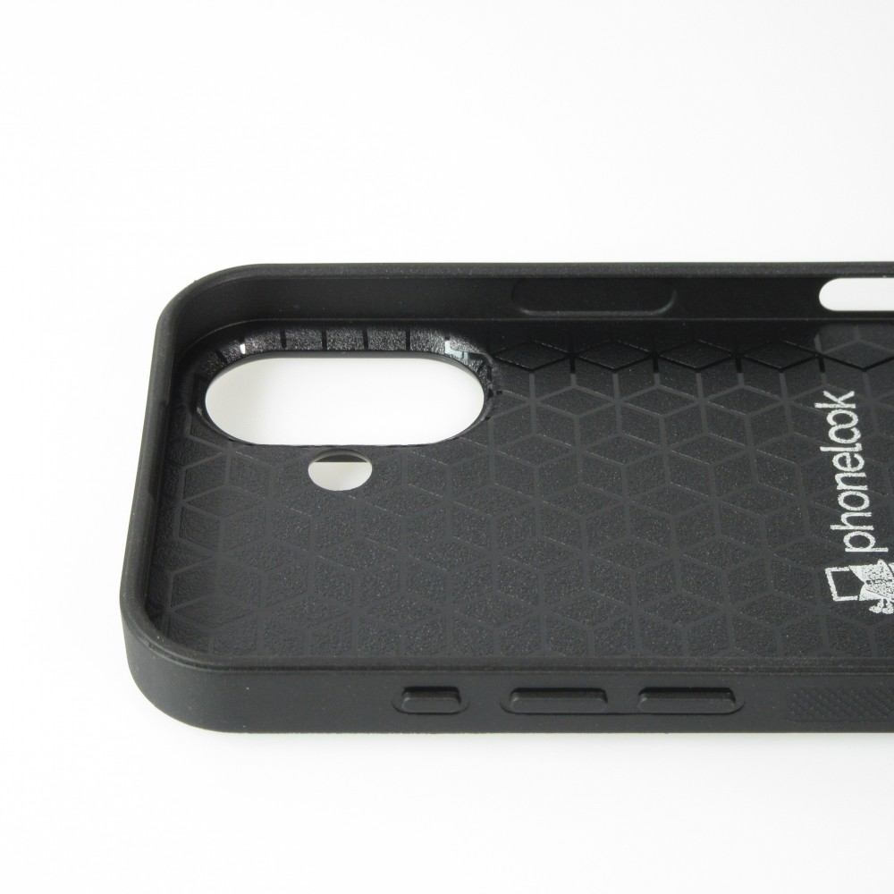 Coque iPhone 16 - Silicone rigide noir Broken Screen