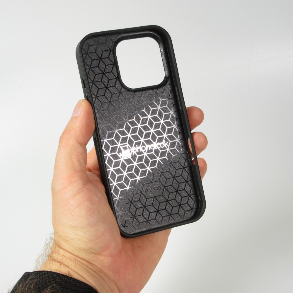 iPhone 16 Pro Max Case Hülle - Silikon schwarz Malediven Abenddämmerung Glückseligkeit