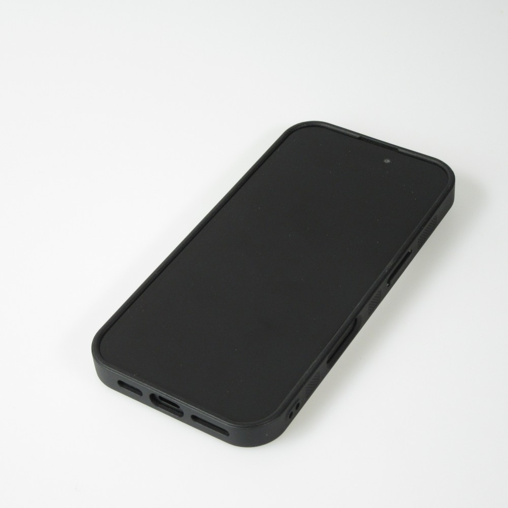 iPhone 16 Pro Max Case Hülle - Silikon schwarz Malediven Abenddämmerung Glückseligkeit