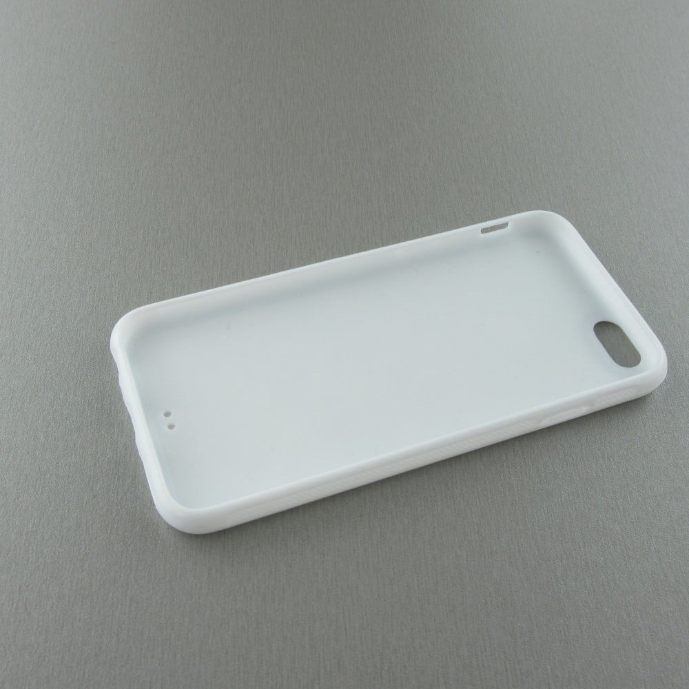 Coque iPhone 6/6s - Silicone rigide blanc Noël 2023 Renardeau sapin