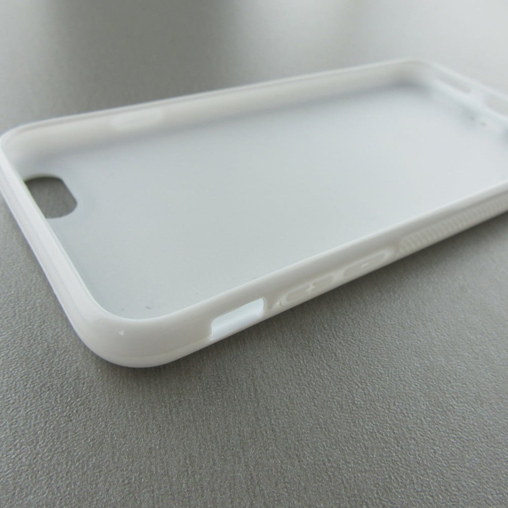 Coque iPhone 6/6s - Silicone rigide blanc Noël 2023 Renardeau sapin