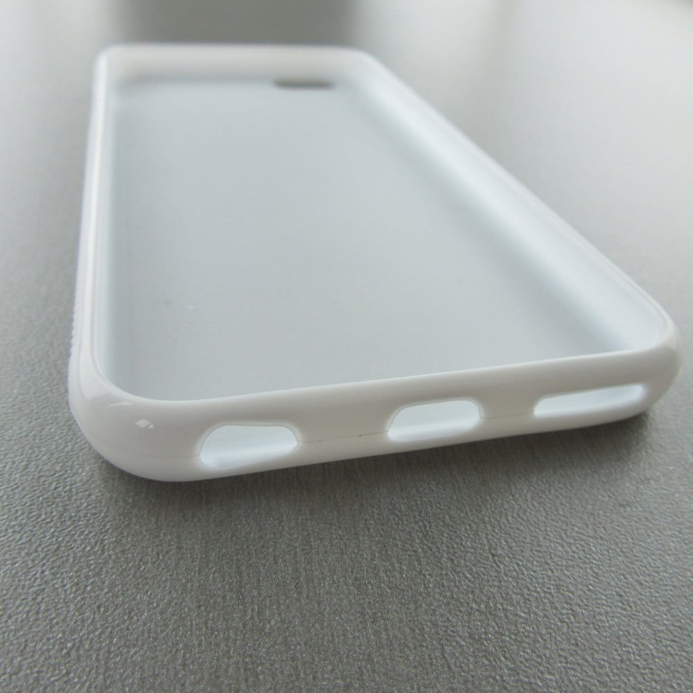 Coque iPhone 6/6s - Silicone rigide blanc Noël 2023 Renardeau sapin