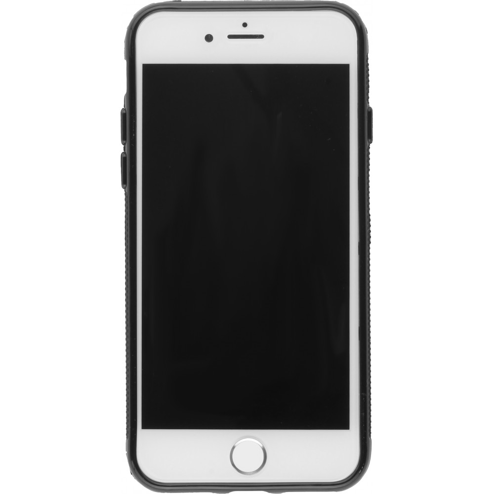 Hülle iPhone 7 / 8 / SE (2020, 2022) - Silikon schwarz Tiger Blue Red