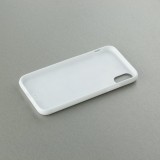 Coque iPhone X / Xs - Silicone rigide blanc Paradis des animaux exotiques