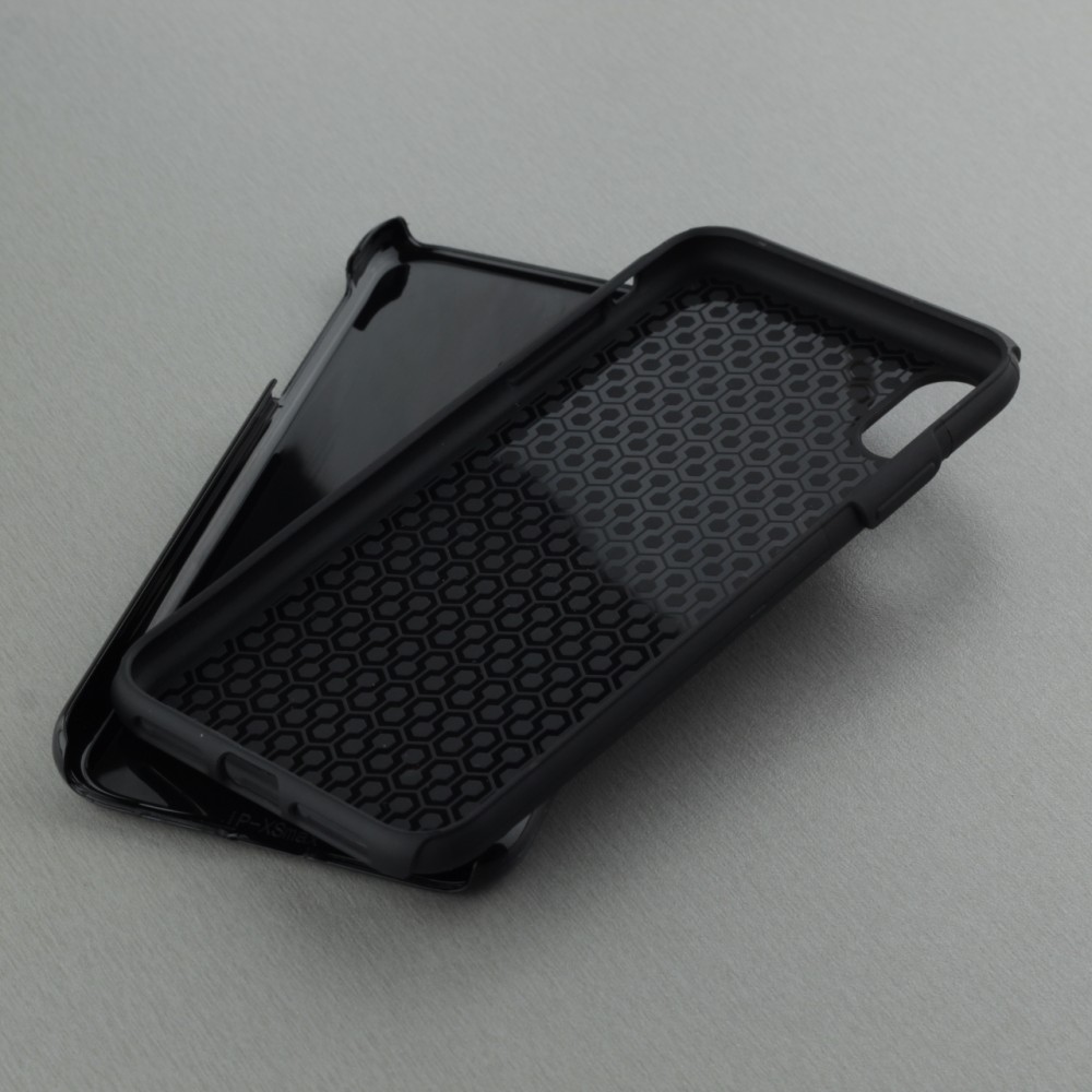 Coque iPhone Xs Max - Hybrid Armor noir Les pokerdogs