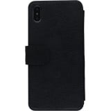 Coque iPhone Xs Max - Wallet noir Japanese Bird