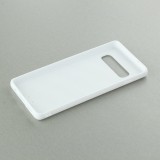 Coque Samsung Galaxy S10 - Silicone rigide blanc Nothing is Perfetc