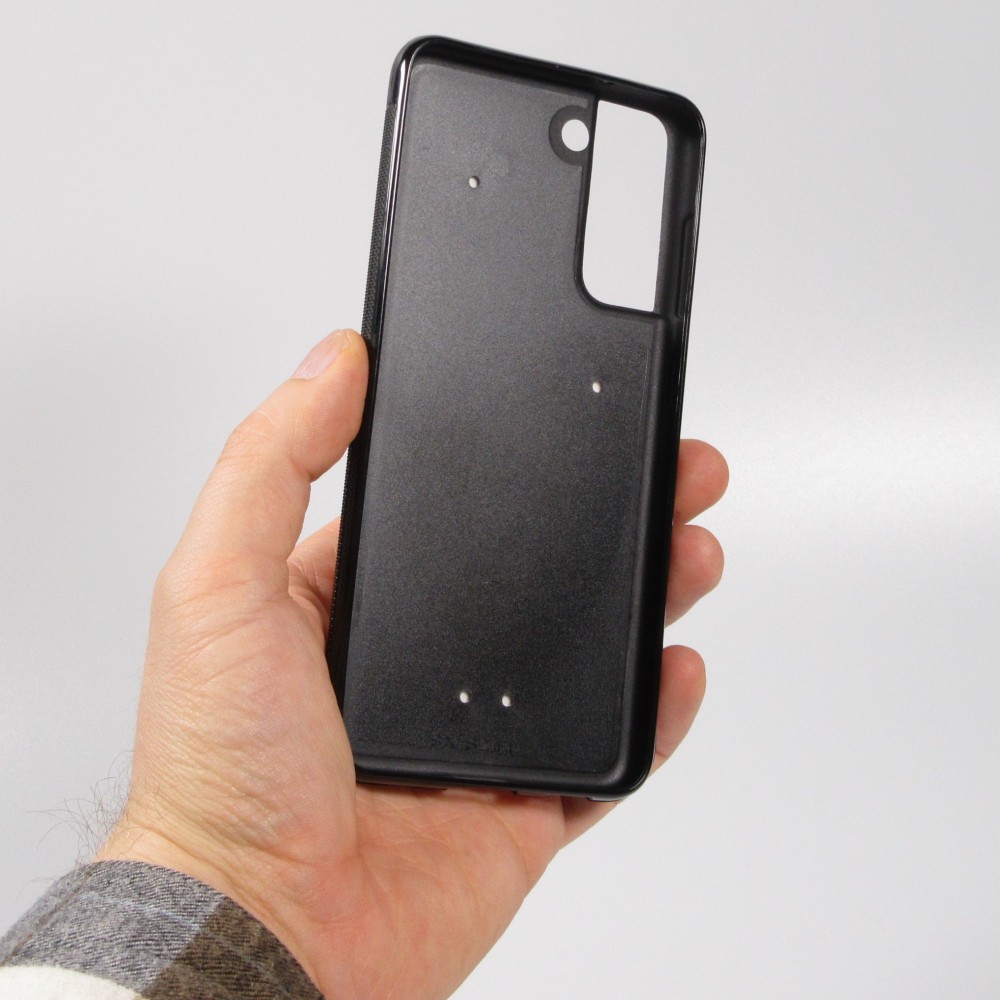 Samsung Galaxy S21 FE 5G Case Hülle - Silikon schwarz Frankreich Away personalisierbares Fussballtrikot