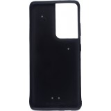 Coque Samsung Galaxy S21 Ultra 5G - Silicone rigide noir Automne doré glare