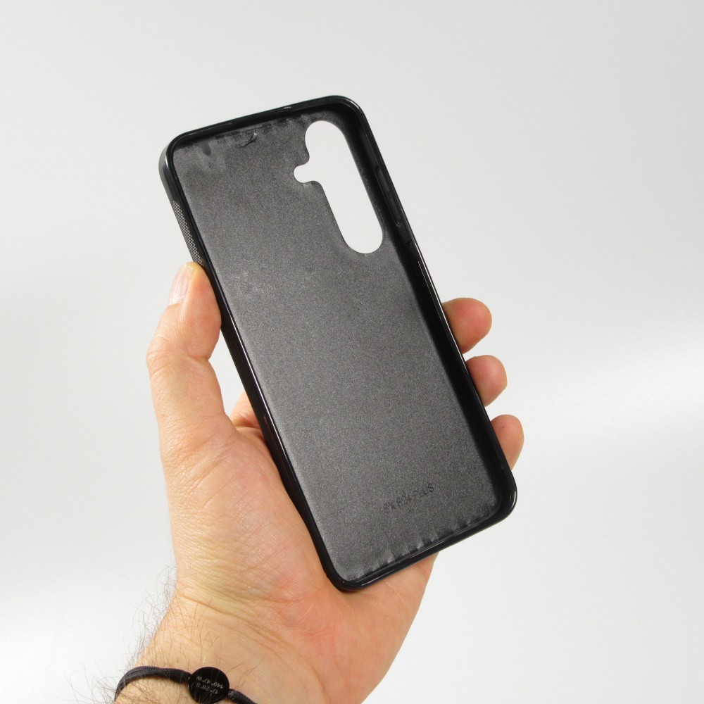 Samsung Galaxy S24+ Case Hülle - Silikon schwarz Portugal Away personalisierbares Fussballtrikot