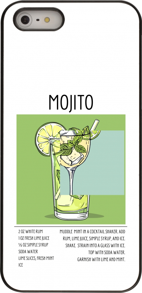 iPhone 5/5s / SE (2016) Case Hülle - Cocktail Rezept Mojito - Kaufen ...