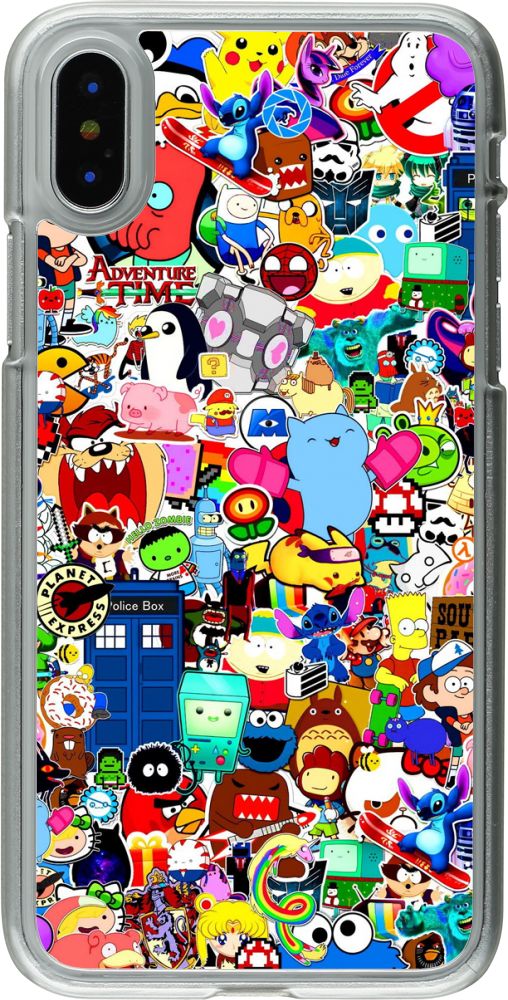 Coque Iphone X Xs Plastique Transparent Mixed Cartoons Acheter