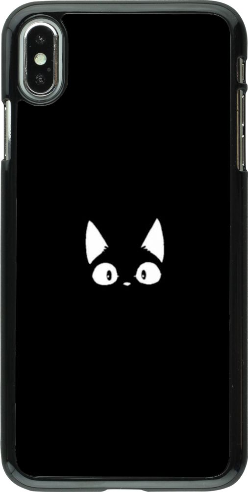 Hülle iPhone Xs Max - Funny cat on black - Kaufen auf PhoneLook