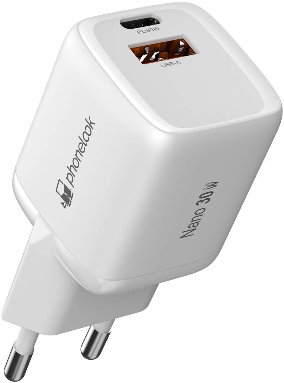 Chargeur Secteur GaN 30W Ultra Compact, Port USB + Port USB-C Power  Delivery, Swissten - Blanc - Français