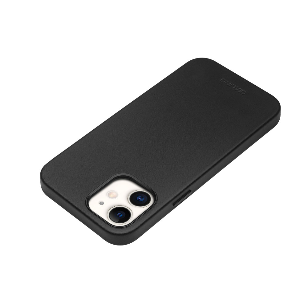Coque iPhone 12 / 12 Pro - Qialino cuir véritable (compatible