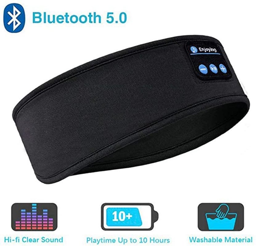 Écouteurs de sommeil, Bluetooth 5.0, Bandeau Bluetooth , Masque de sommeil,  Bandeau de