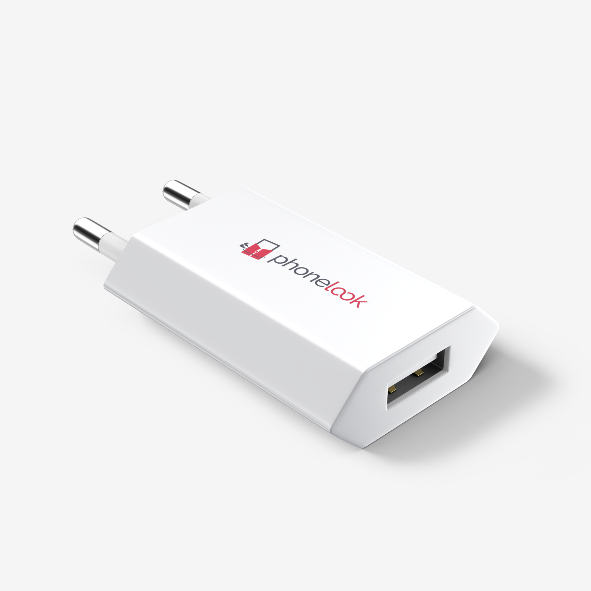 Prise de chargeur secteur mur adaptateur standard USB-A 5W PhoneLook - Blanc  - Acheter sur PhoneLook